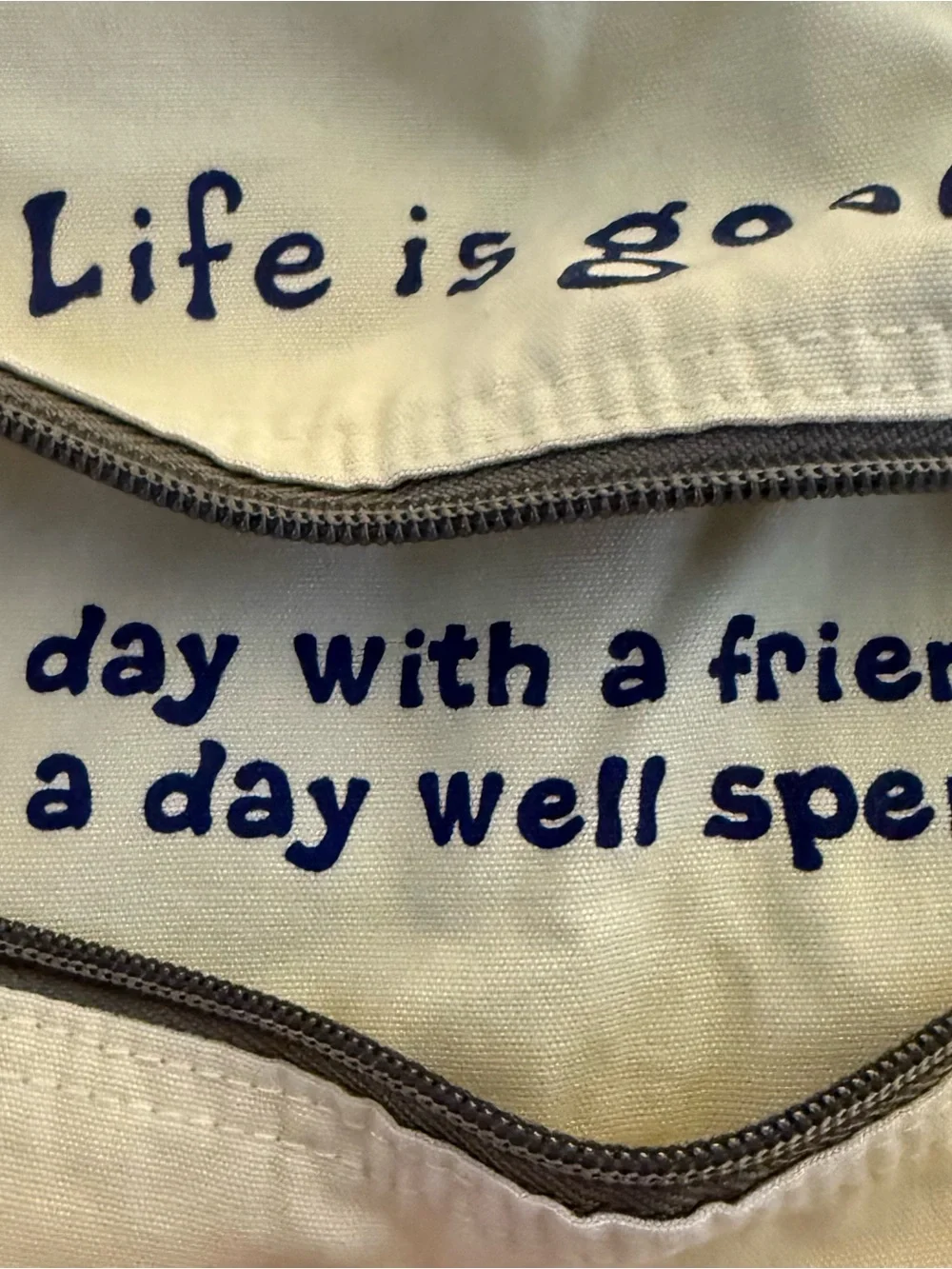 Life is Good Horse Canvas Drawstring Backpack Yellow Equestrian Vintage Style
